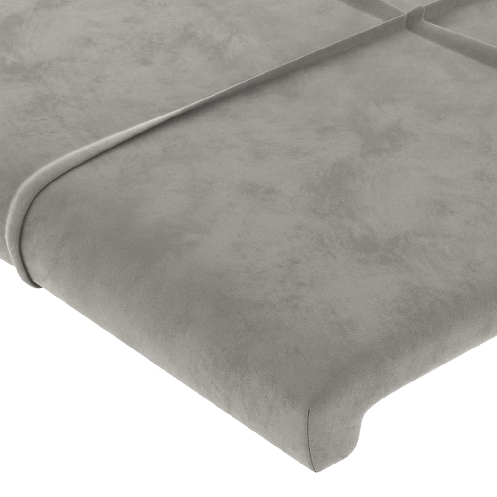 Kopfteil mit Ohren Dunkelblau 93x16x78/88 cm Samt