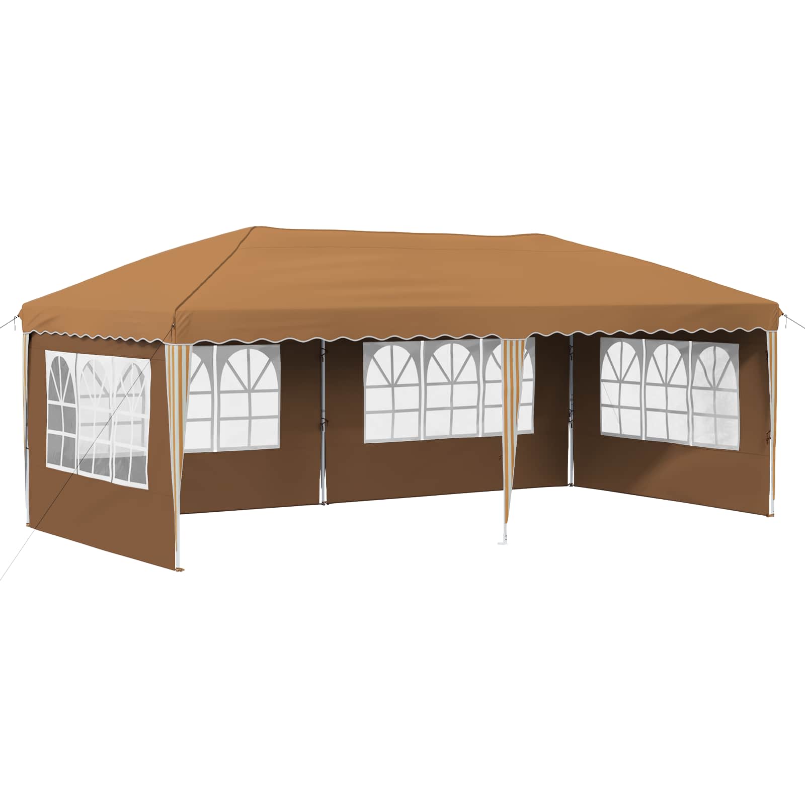 Pop-up Partyzelt 575 x 290 x 245 cm Creme