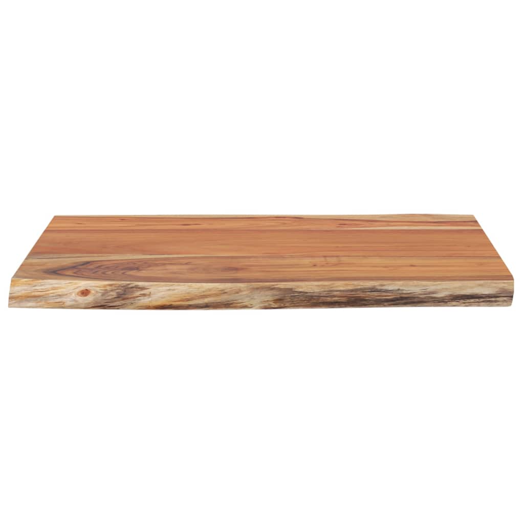 Tischplatte 40x40x2,5 cm Rechteckig Massivholz Akazie Baumkante
