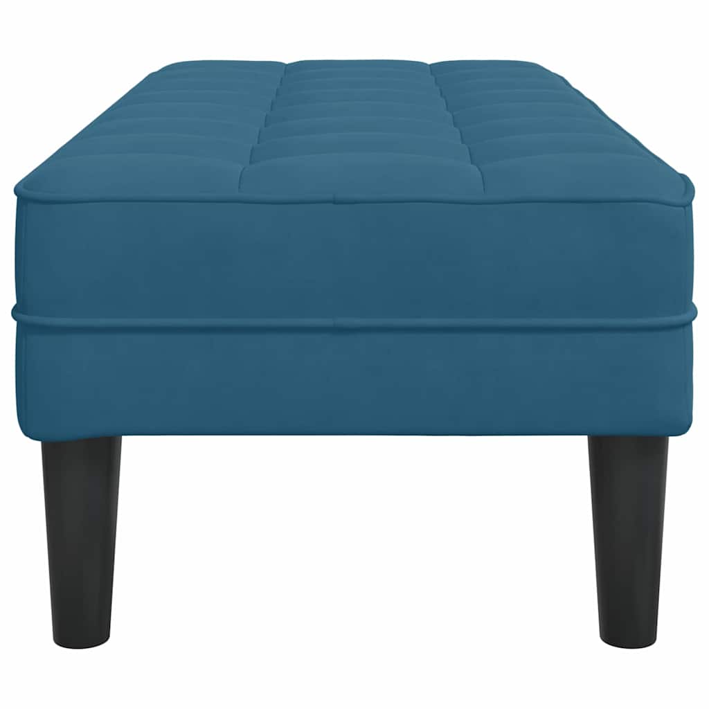Bank mit Kissen Hellgrau 113 x 57 x 39 cm Samt