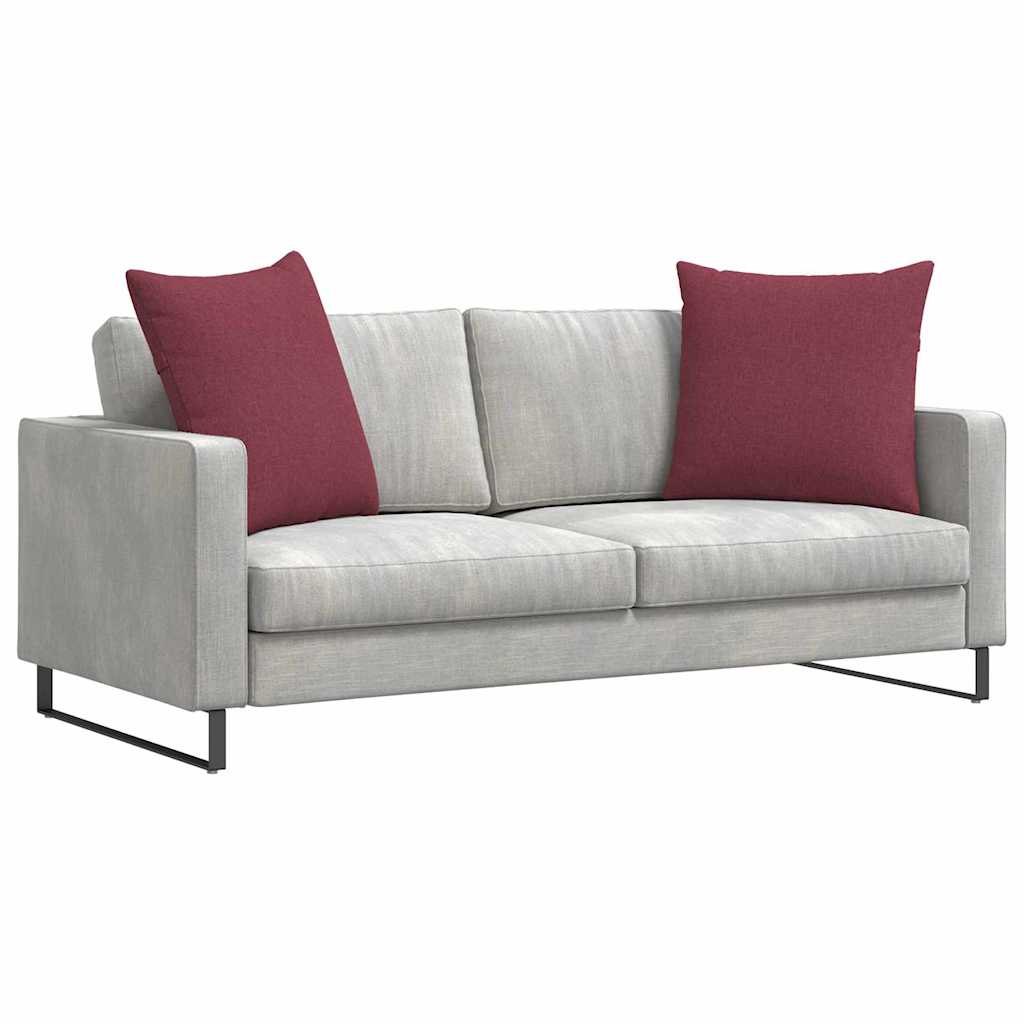 Sofakissen 2 pcs Hellgrau 50 x 30 cm Stoff