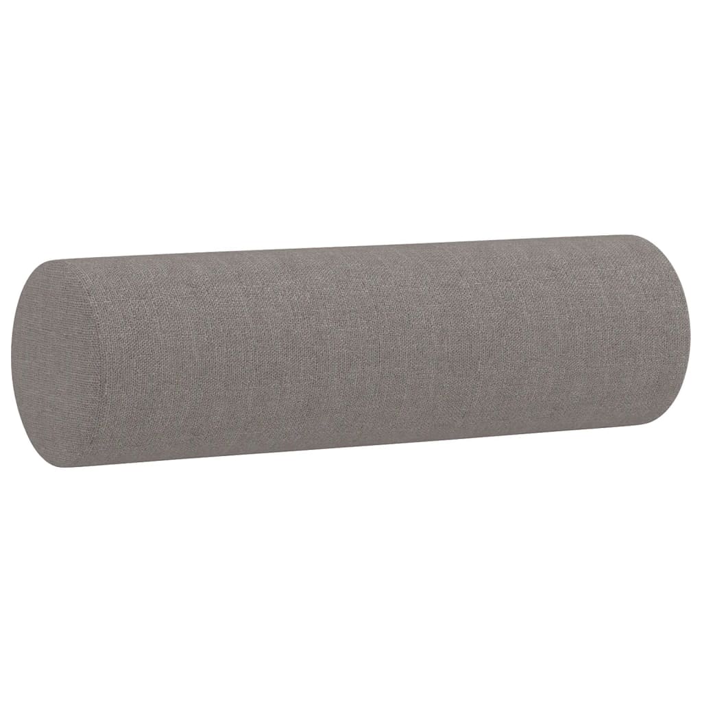 2-Sitzer-Sofa mit Zierkissen Braun 120 cm Stoff