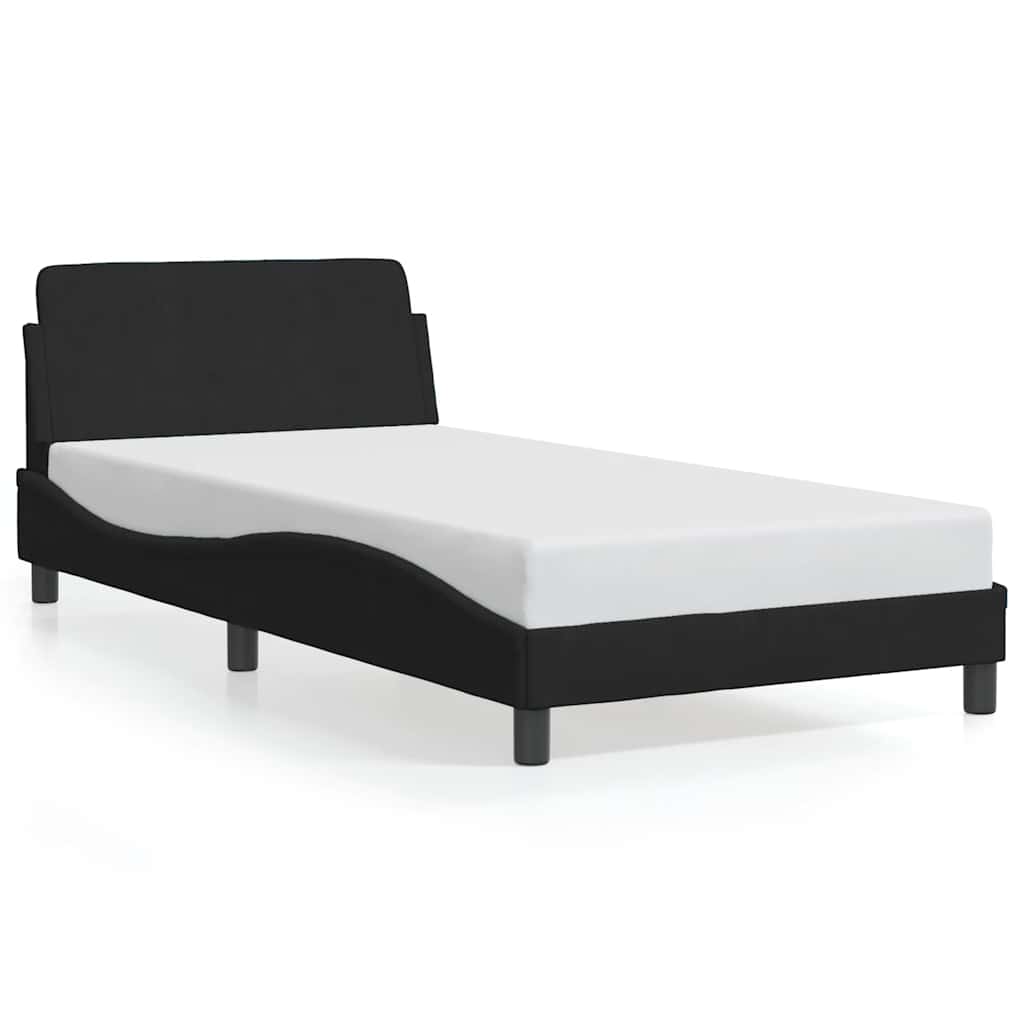 Bettgestell "Dover" Hellgrau 80x200 cm Samt