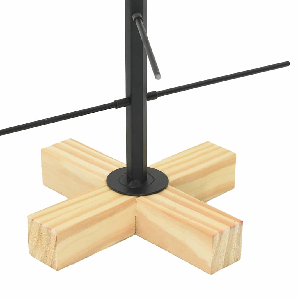 Metall Weihnachtsbaum Schwarz 59,5 cm Pulverbeschichteter Stahl