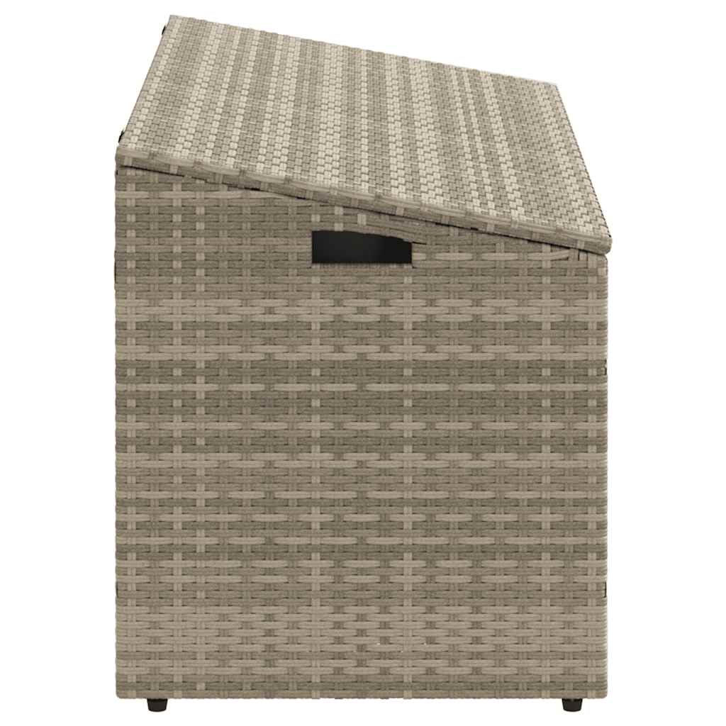 Garten-Aufbewahrungsbox Schwarz 110 x 50 x 58 cm Poly Rattan