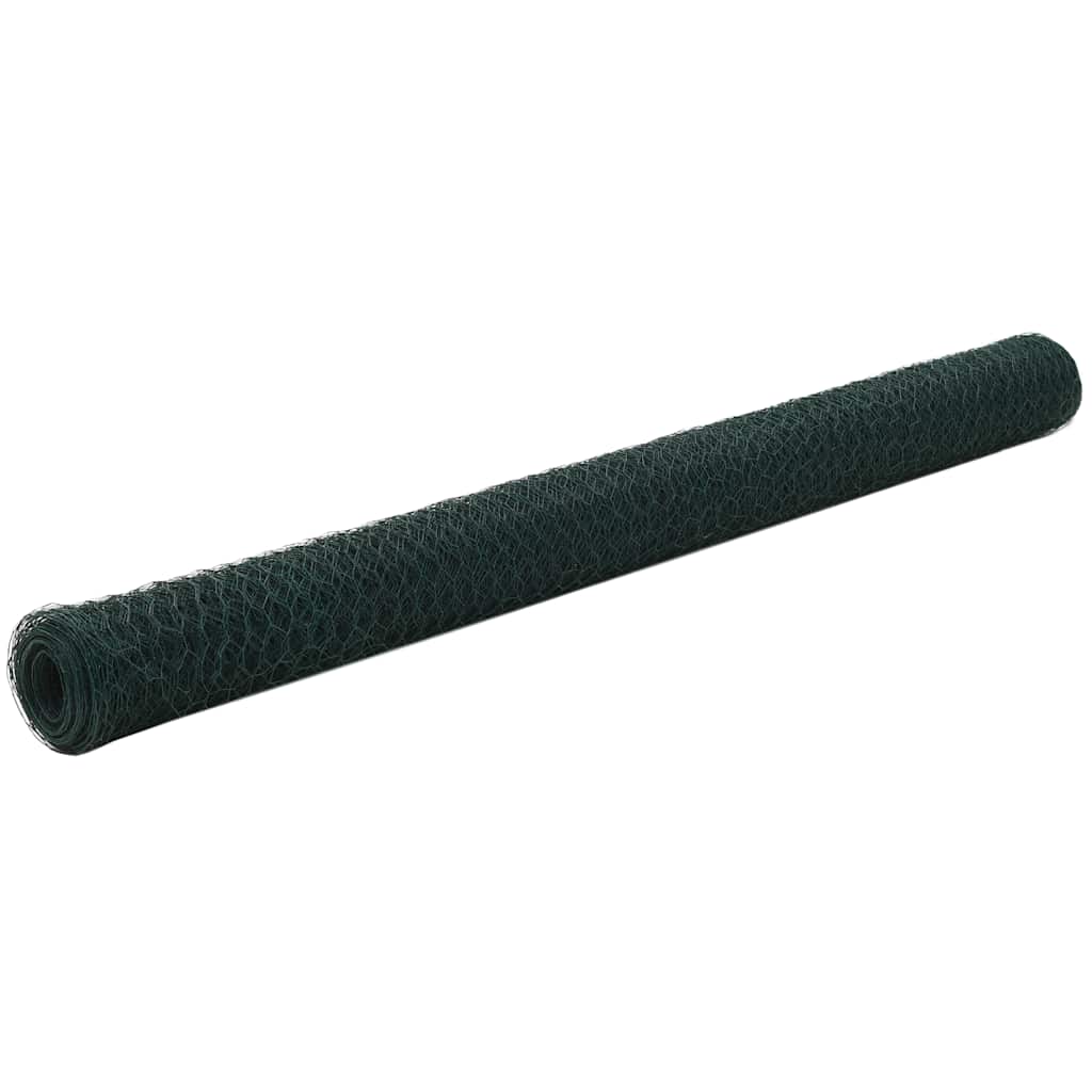 Drahtzaun mit PVC-Beschichtung 25x0,5 m Grün