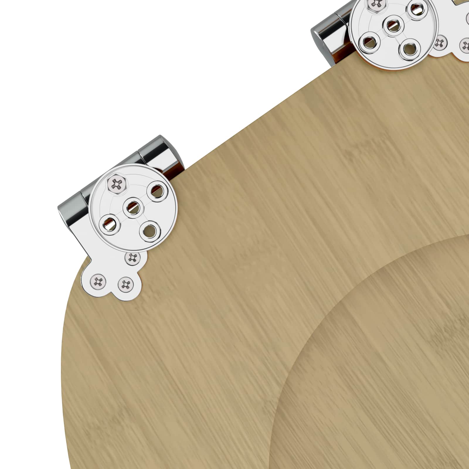 Toilettensitz MDF Deckel Schlichtes Design Weiß