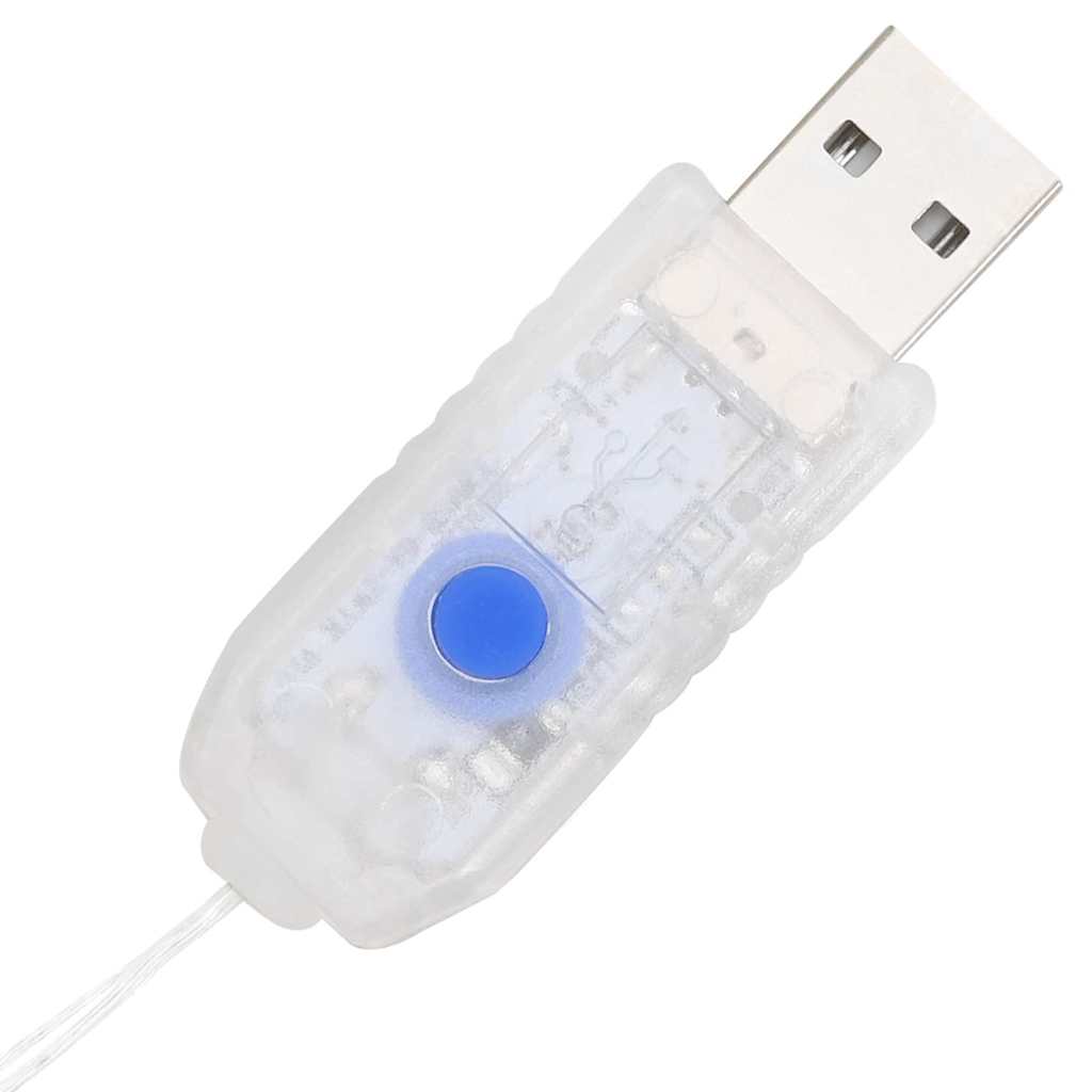 Kranz mit 60 LEDs Warmweiß 76 x 76 x 8 cm PET
