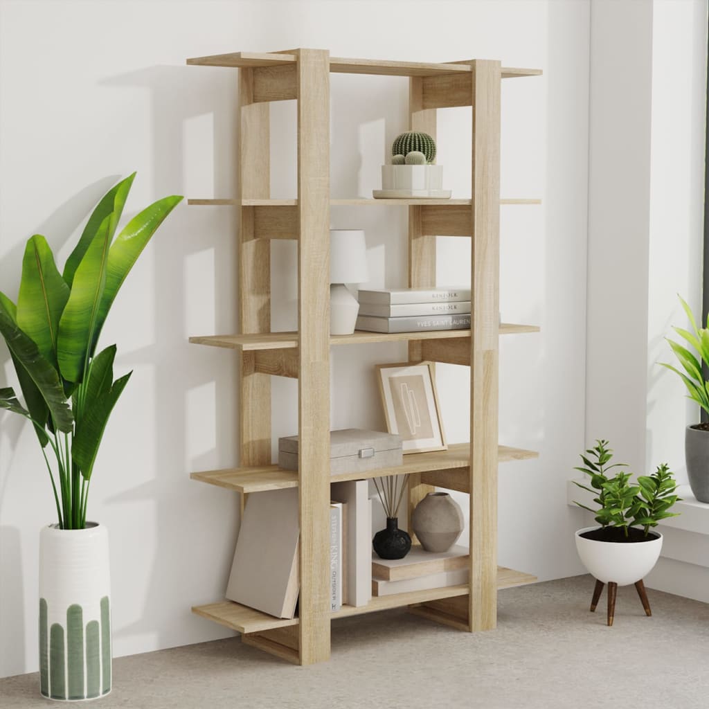 Bücherregal/Raumteiler Weiß 100×30×160 cm