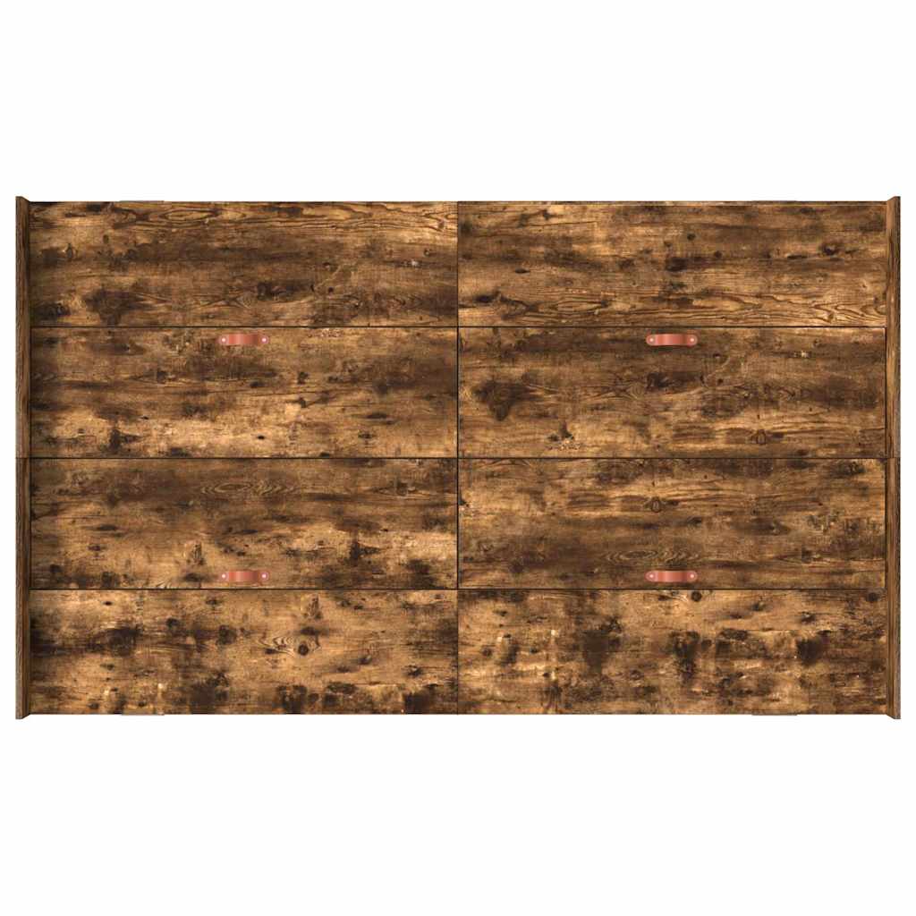 Aufbewahrungsbettgestell Weiß 200 x 200 cm Holzwerkstoff