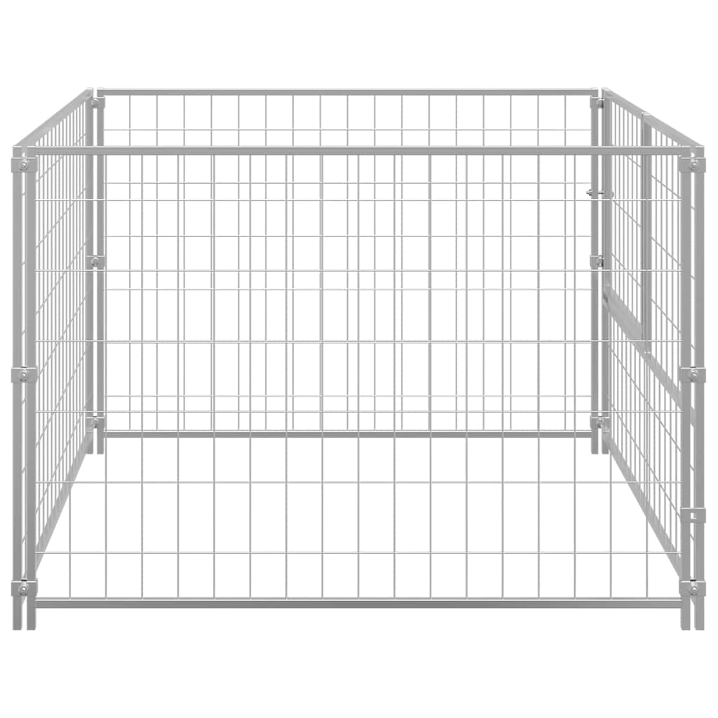 Hundezwinger Schwarz 100x100x70 cm Stahl