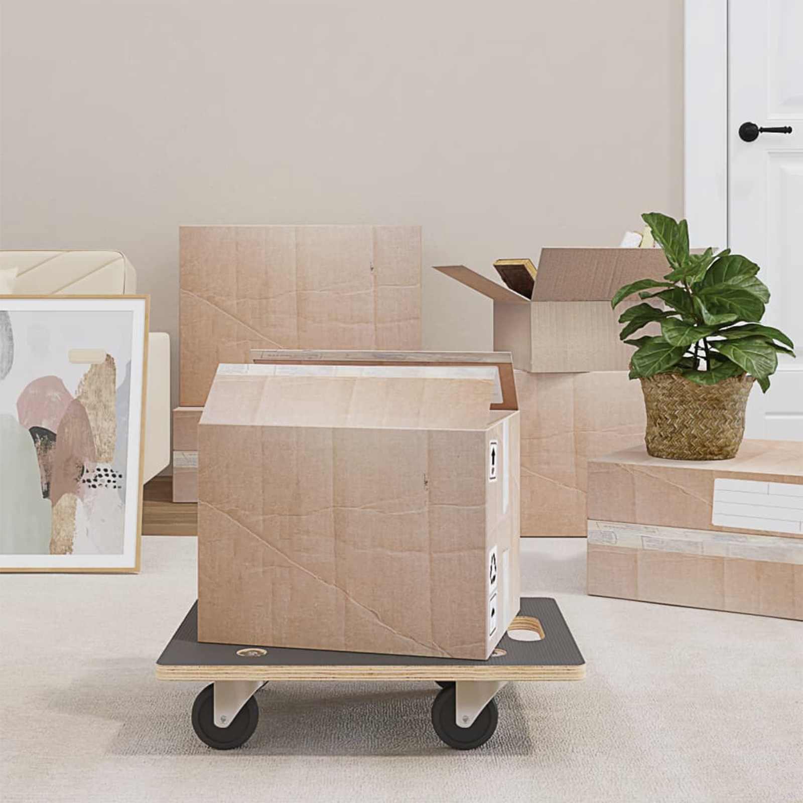 Transportroller 2 Stk. Rechteckig 60x40x11,5 cm 250 kg