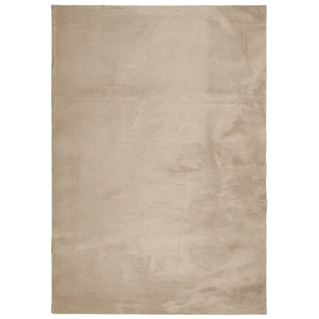Teppich HUARTE Kurzflor Weich und Waschbar Anthrazit 60x110 cm
