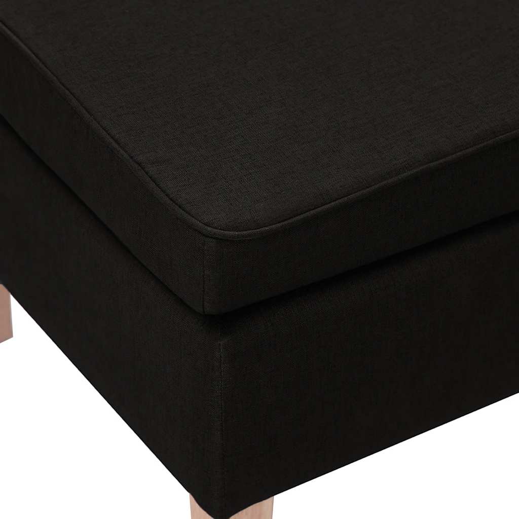 Hocker mit Holzbeinen Weinrot Stoff