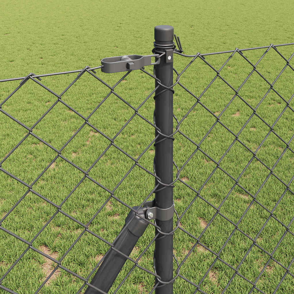 Outdoor Kettenglied-Zaun Erdfixierung 10 x 0,4 m Grün Netz