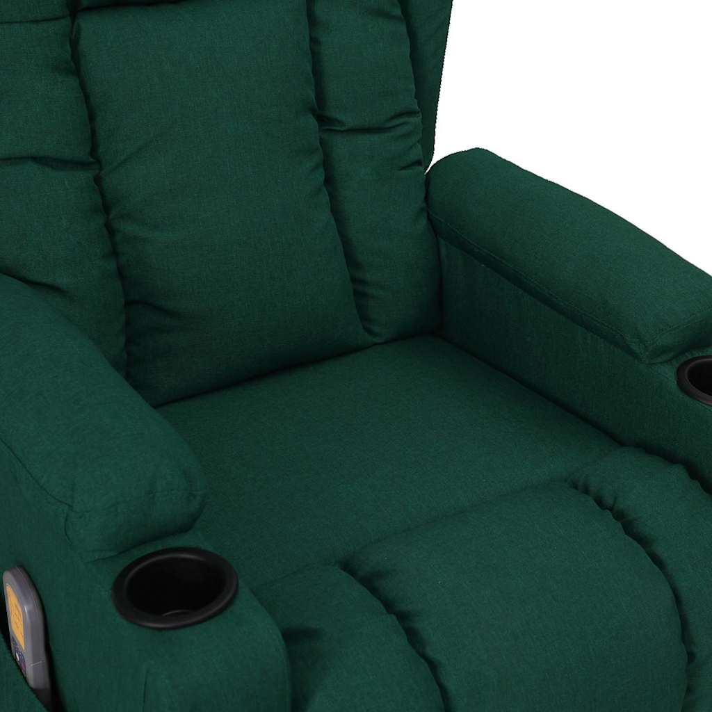 Massagesessel Elektrisch Hellgrau Stoff