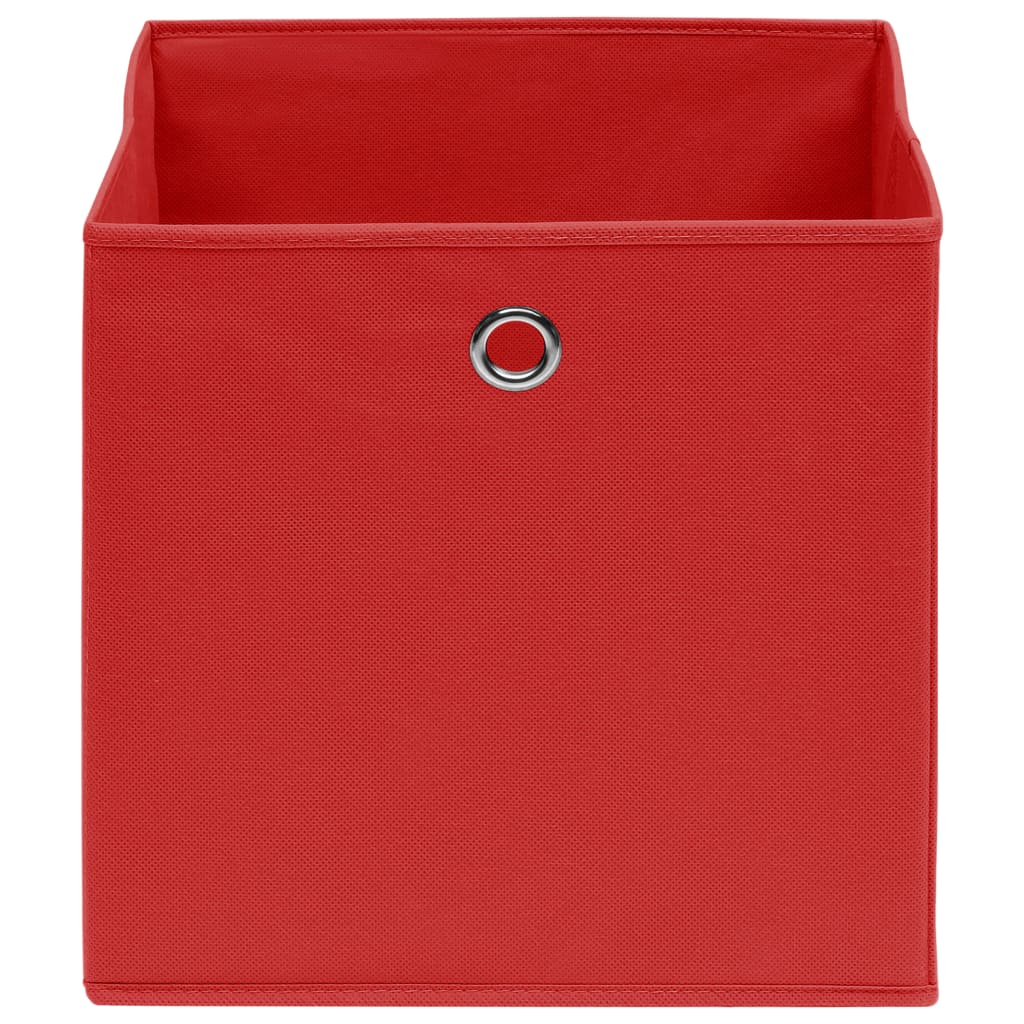 Aufbewahrungsboxen mit Deckeln 10 Stk. 28x28x28 cm Schwarz
