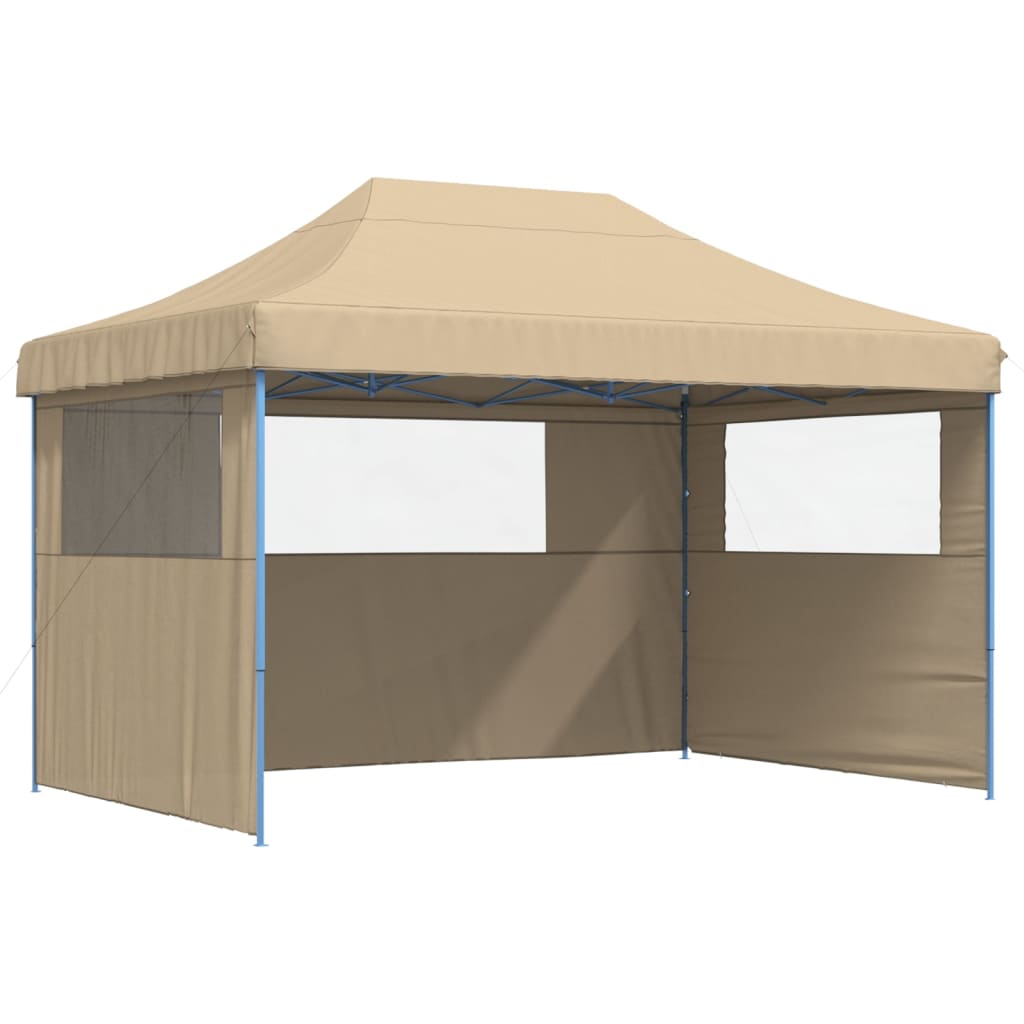 Partyzelt Faltbar Pop-Up Beige 410x279x315 cm