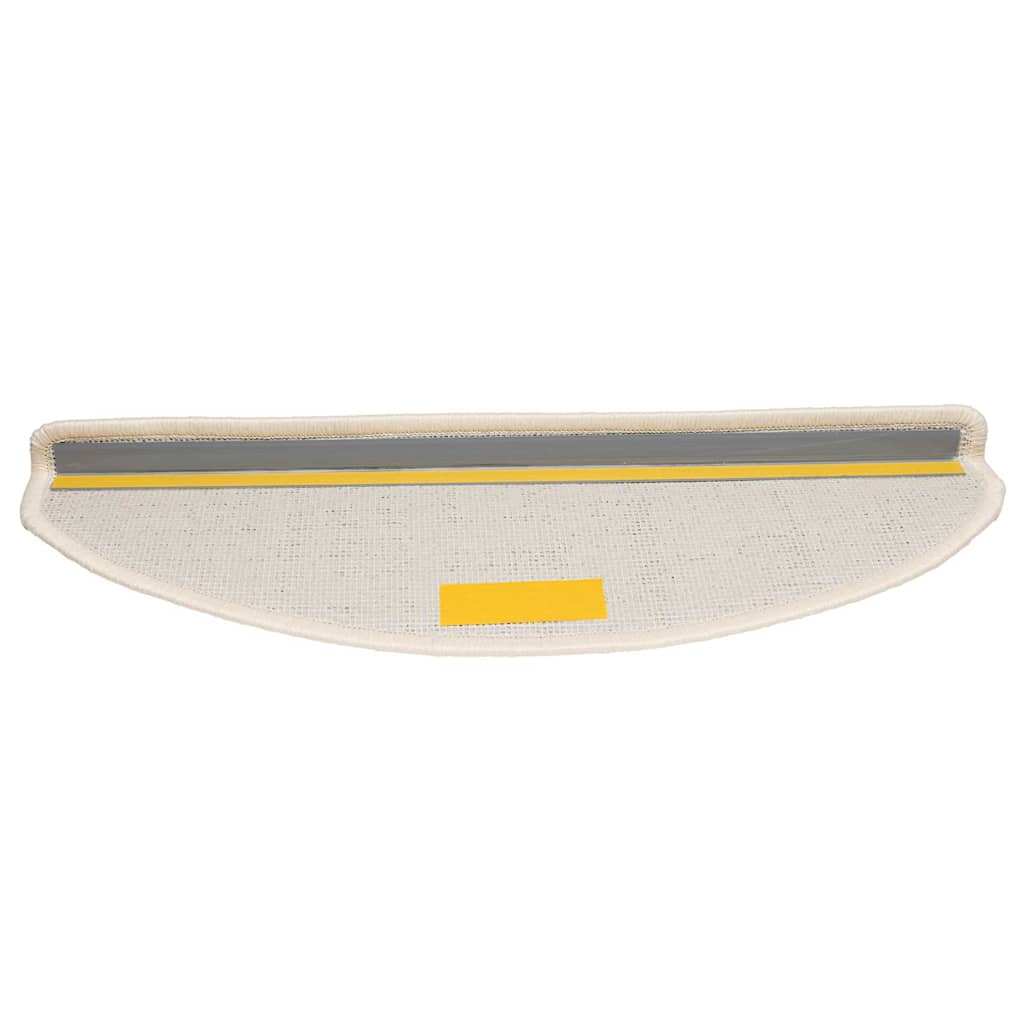 Stufenmatten 15 Stk. 56x17x3 cm Grau Halbrund