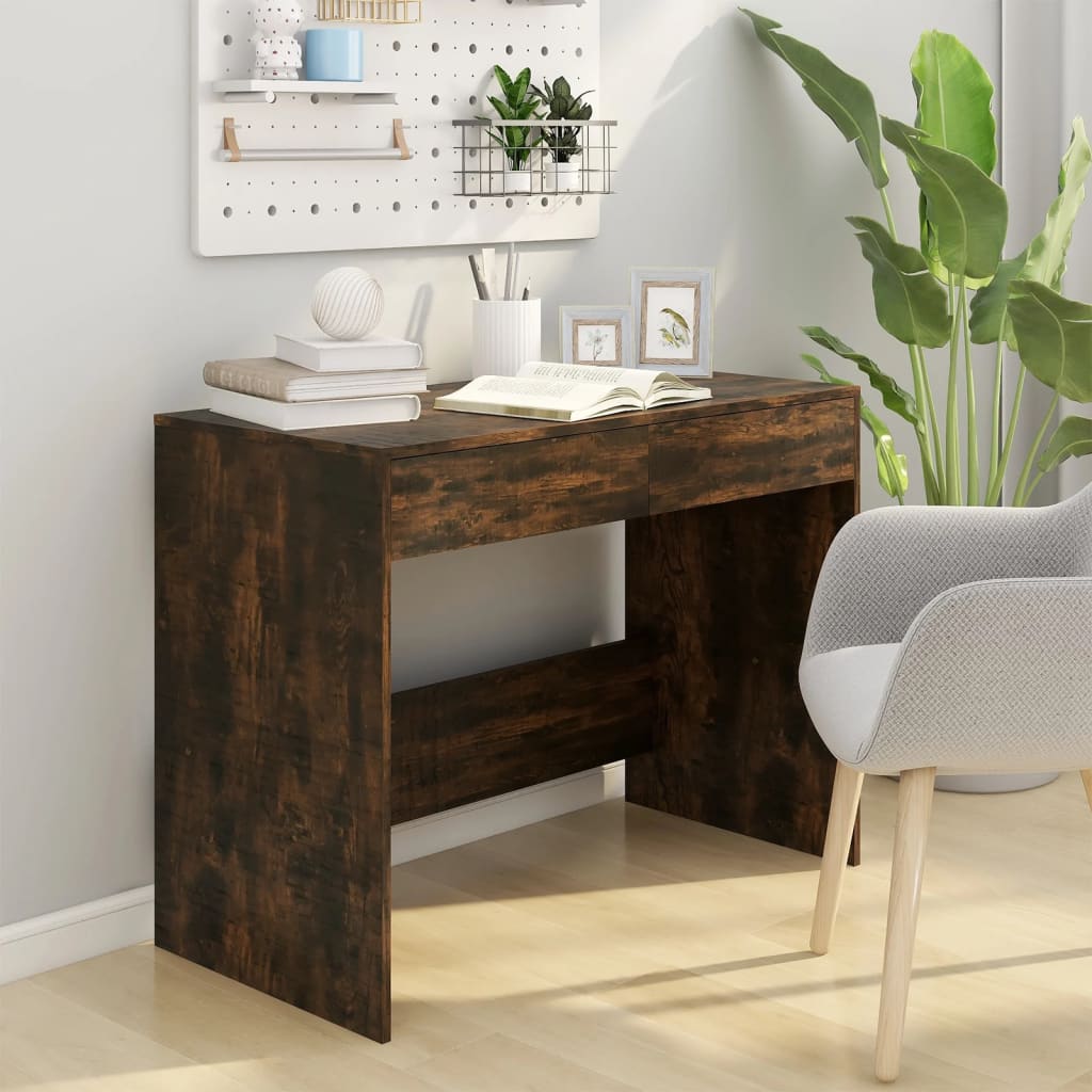 Schreibtisch Weiß 101x50x76,5 cm Holzwerkstoff