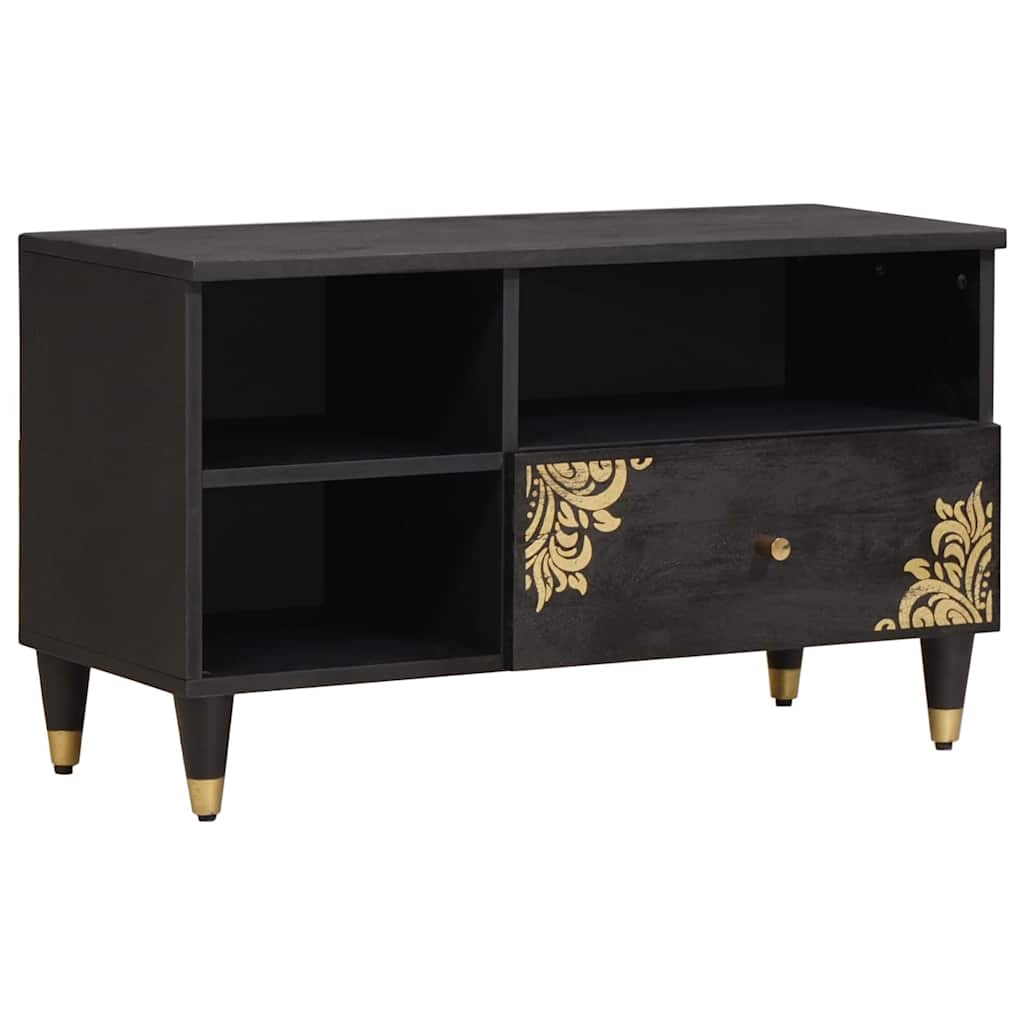 TV-Schränk Honigbraun 80 x 33 x 46 cm Massivholz Mango