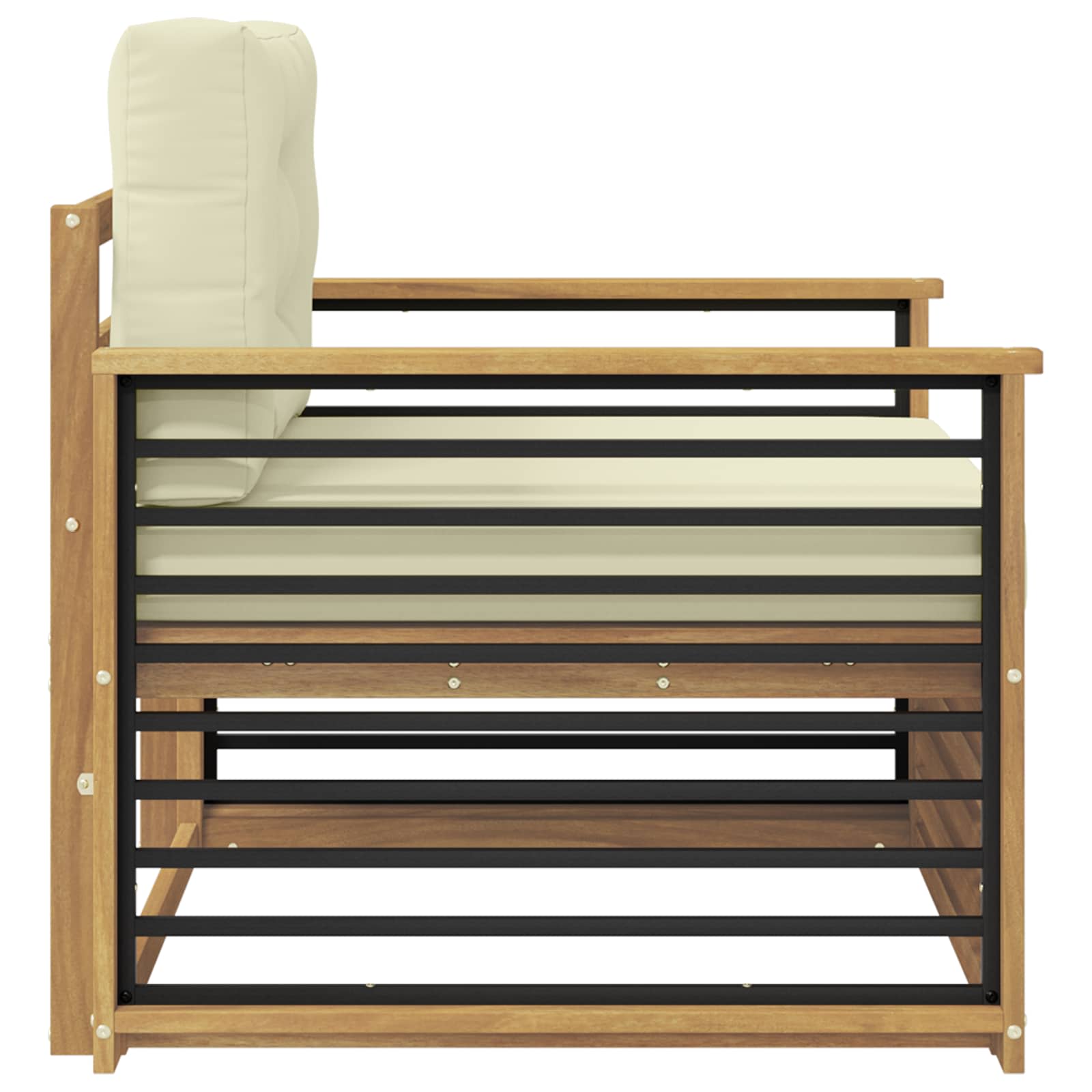 2 Stück Outdoor-Sofa Natur