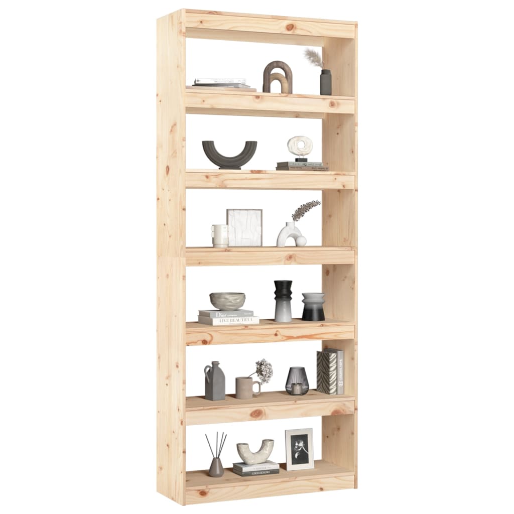 Bücherregal/Raumteiler 80x30x71,5 cm Massivholz Kiefer