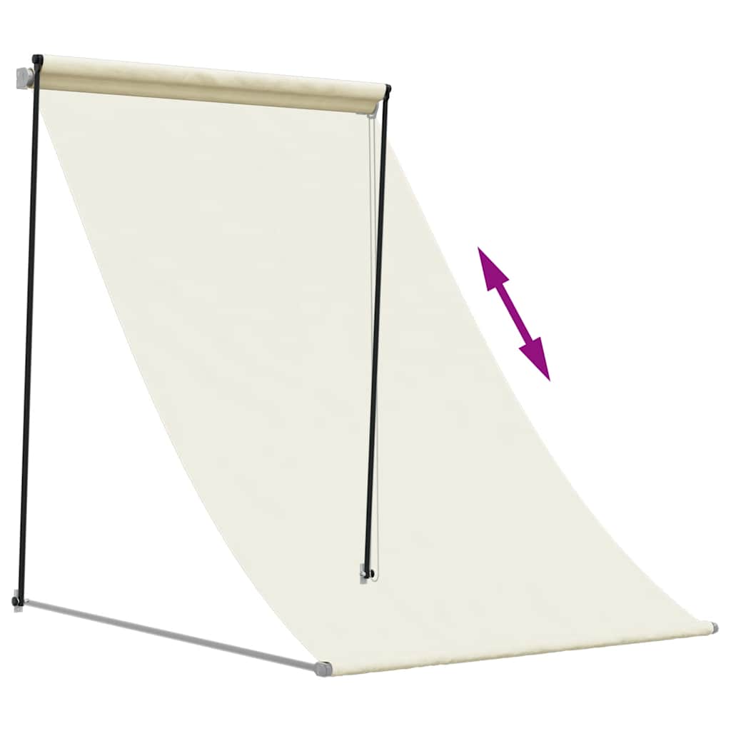 Markise Einziehbar Anthrazit 100x150 cm Stoff und Stahl