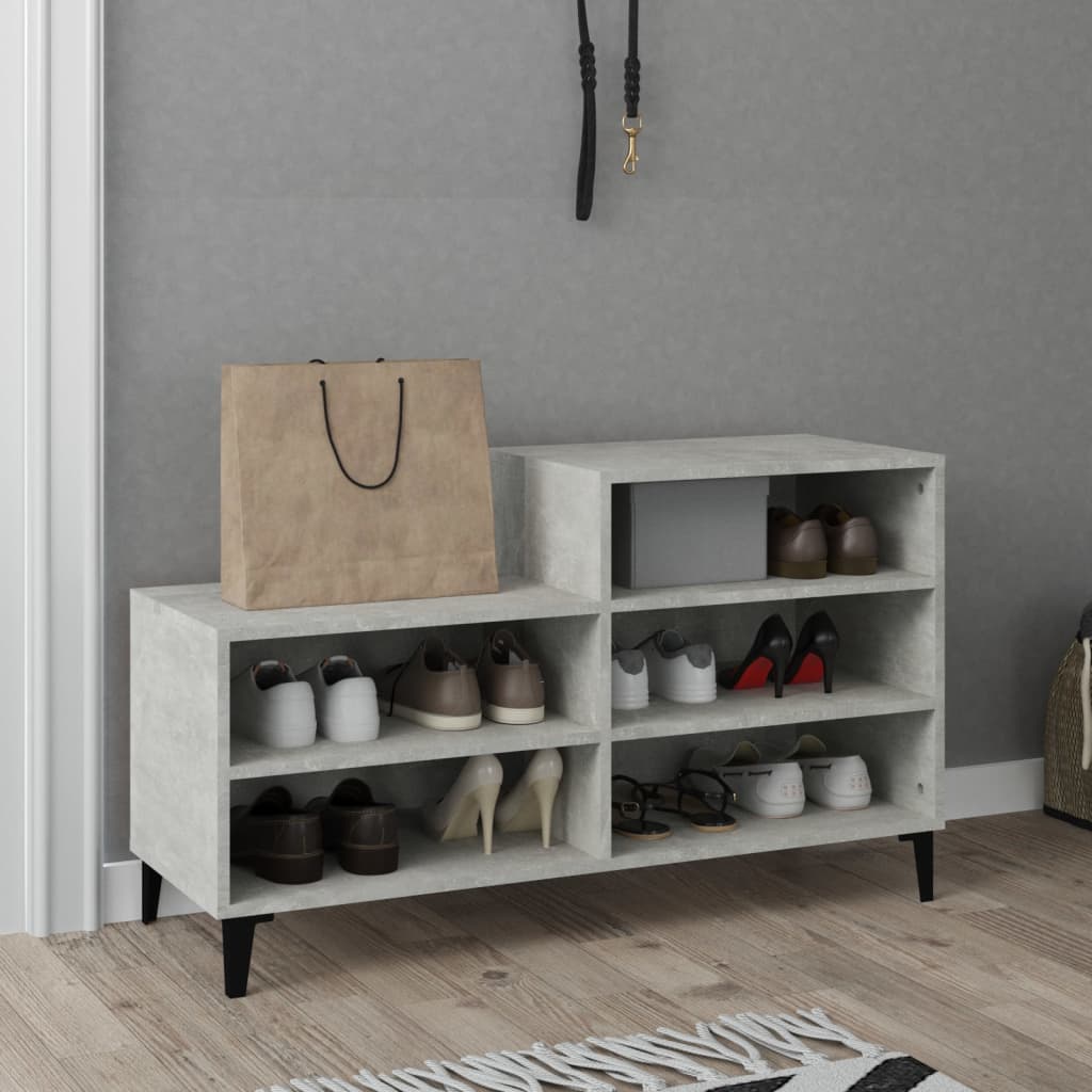 Schuhregal Weiß 102x36x60 cm Holzwerkstoff