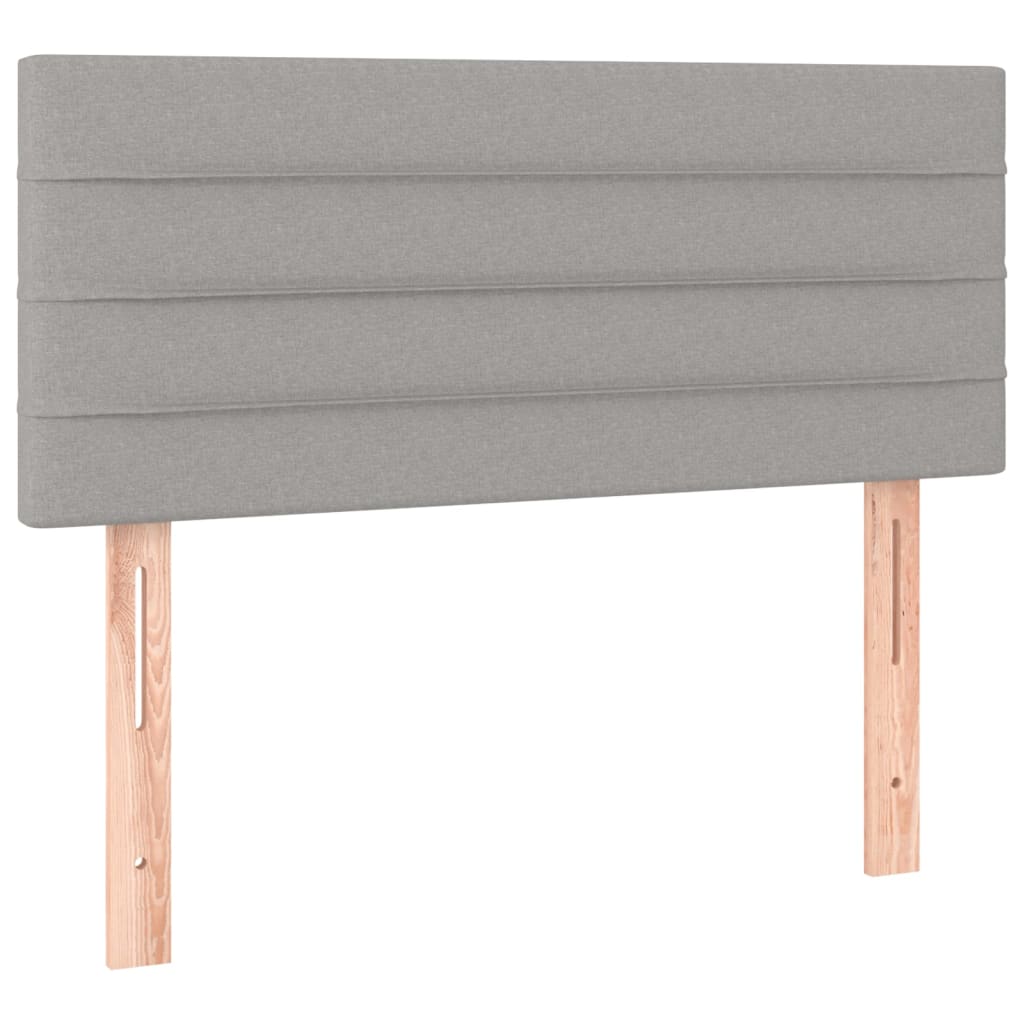 Kopfteil Hellgrau 80x5x118/128 cm Stoff