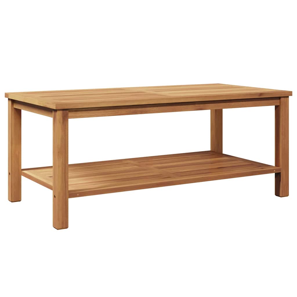 Couchtisch mit Speicher Braun 45 x 45 x 45 cm Massivholz Teak
