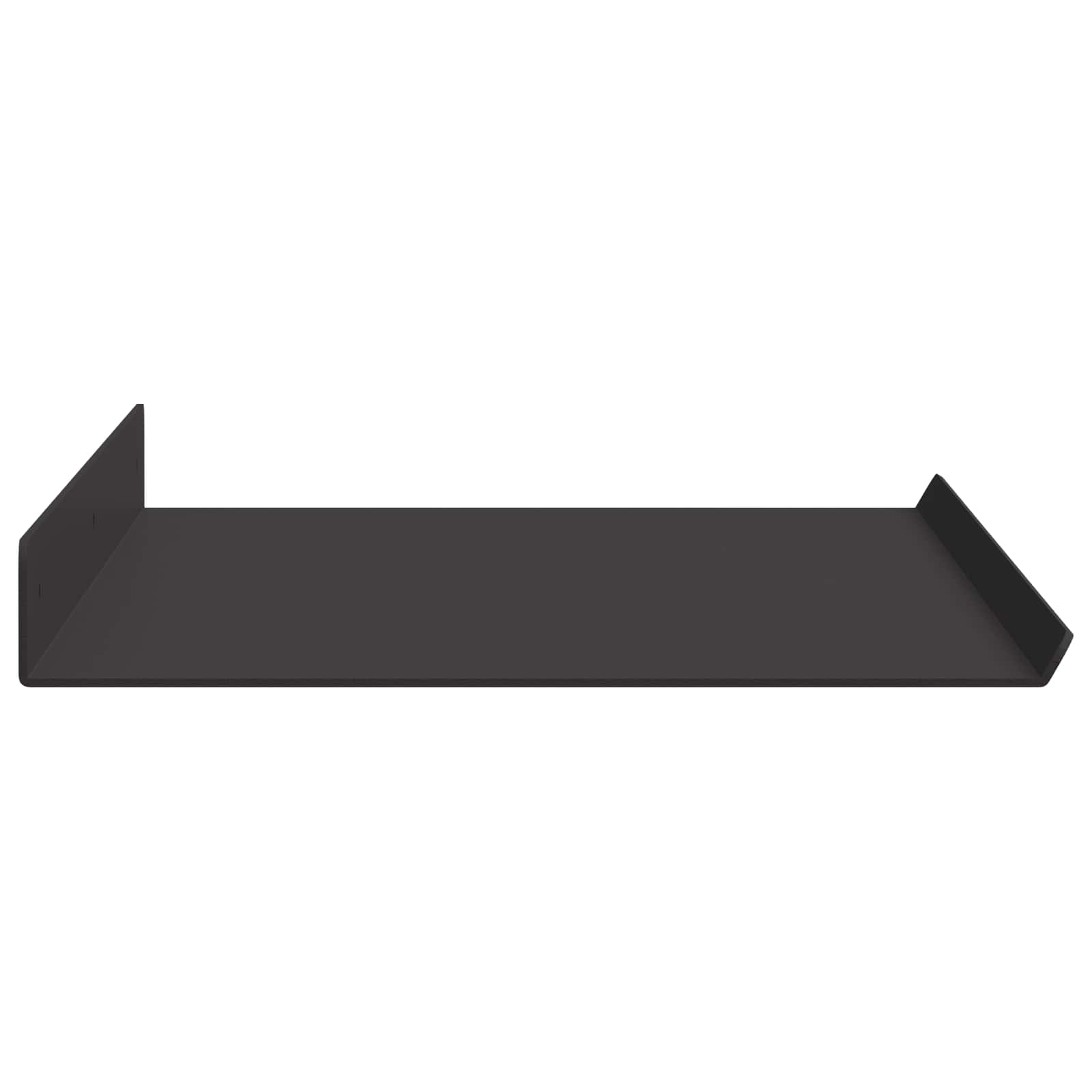Schwebendes Regal 3 pcs Schwarz 40 x 9 x 2,5 cm Stahl