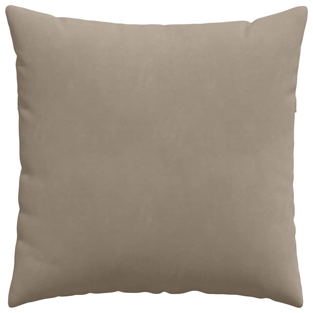 Sofakissen 2 Stück Taupe 50 x 30 cm Stoff