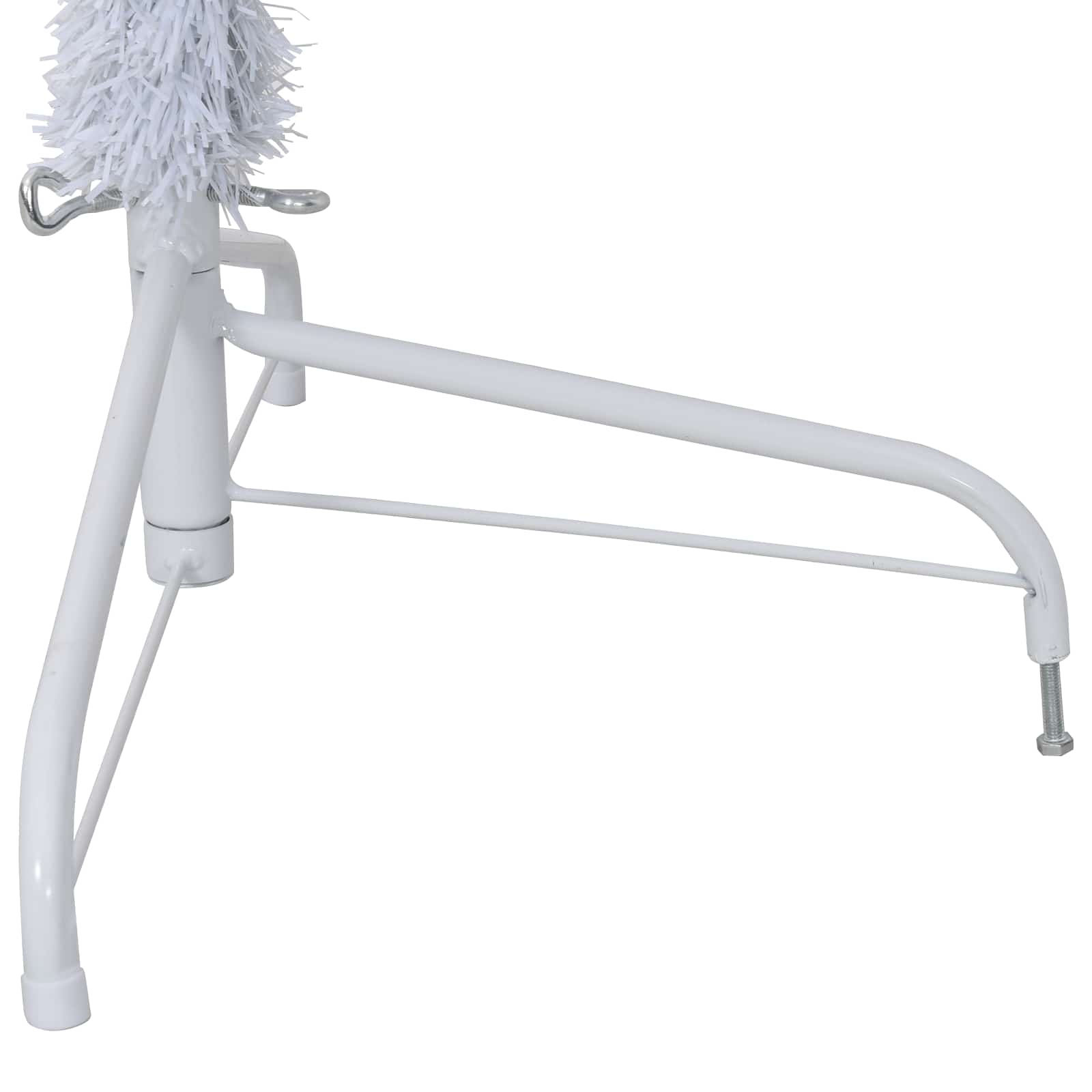 Künstlicher Weihnachtsbaum Weiß 210 cm PVC und Stahl
