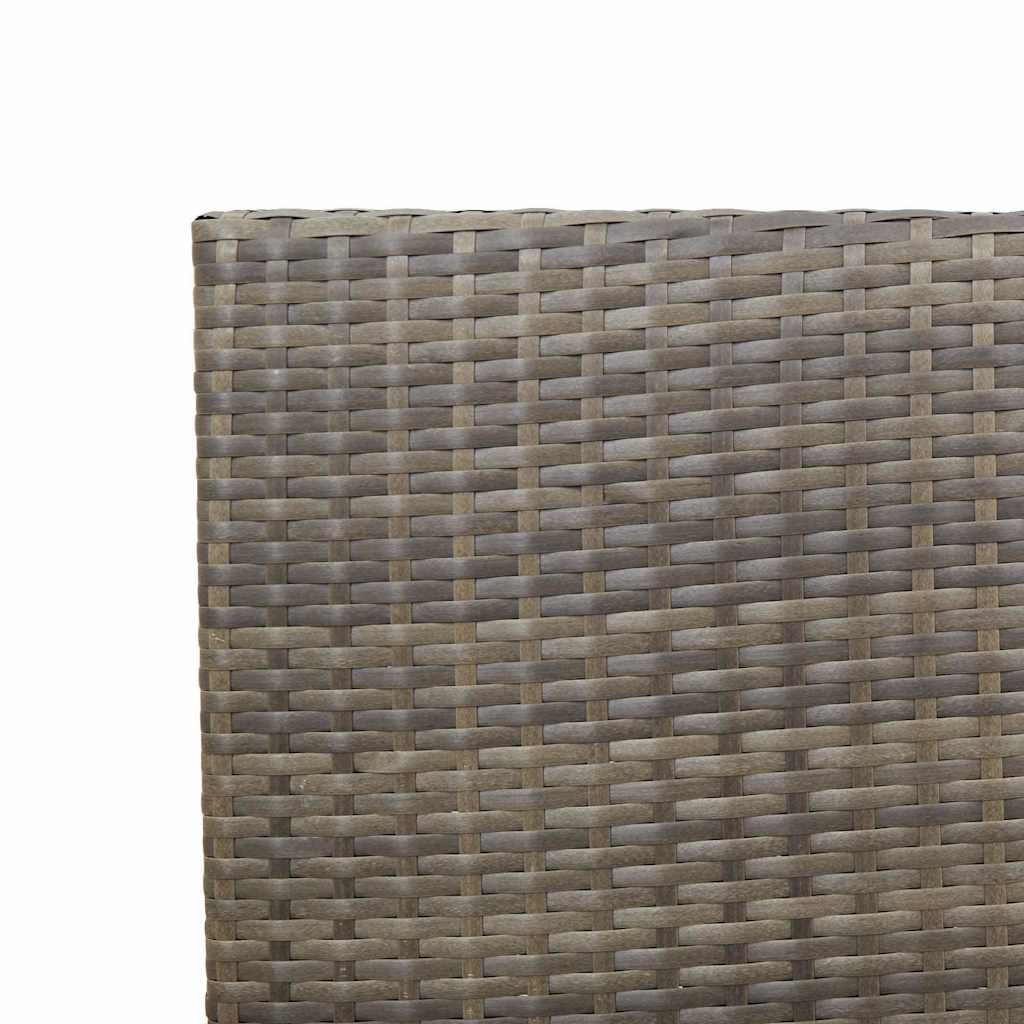 Garten Stapelstühle 4 pcs Braun und Schwarz 54 x 56 x 90 cm