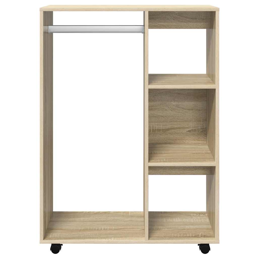 Kleiderschrank Weiß 80x40x110 cm Holzwerkstoff