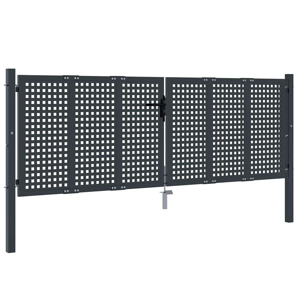 Gartentor Anthrazit 100x75 cm Stahl