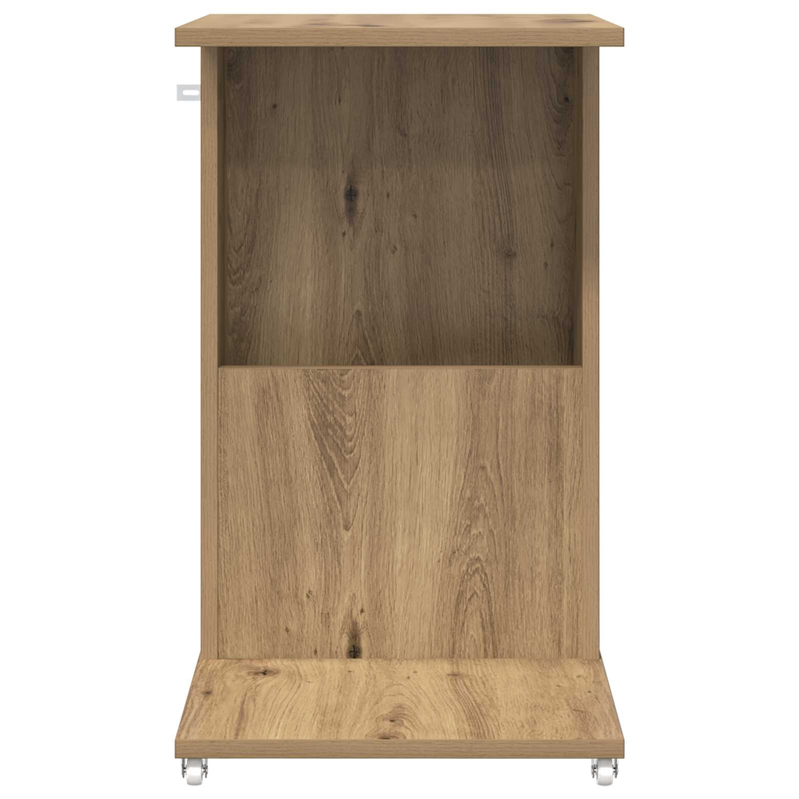 Beistelltisch Mit Rad Weiß 40 x 35 x 60 cm Holzwerkstoff