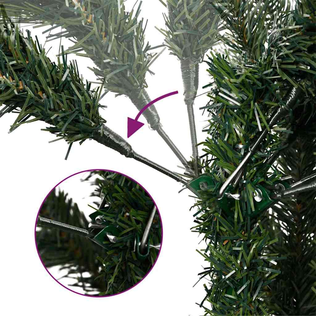 Künstlicher klappbarer Weihnachtsbaum Grün 150 cm PVC, Stahl
