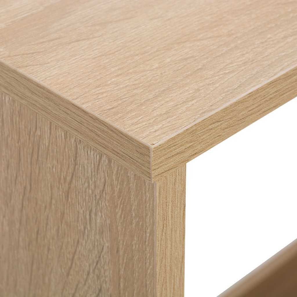 Bartisch mit 2 Tischplatten Weiß 130x40x120 cm