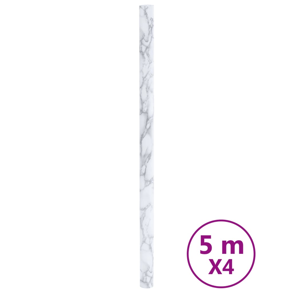 Möbelfolien Selbstklebend Marmor-Optik Schwarz 90x500 cm PVC