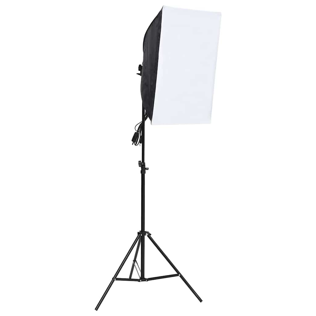 Fotostudio-Set 5 farbige Hintergründe & 2 Softboxen
