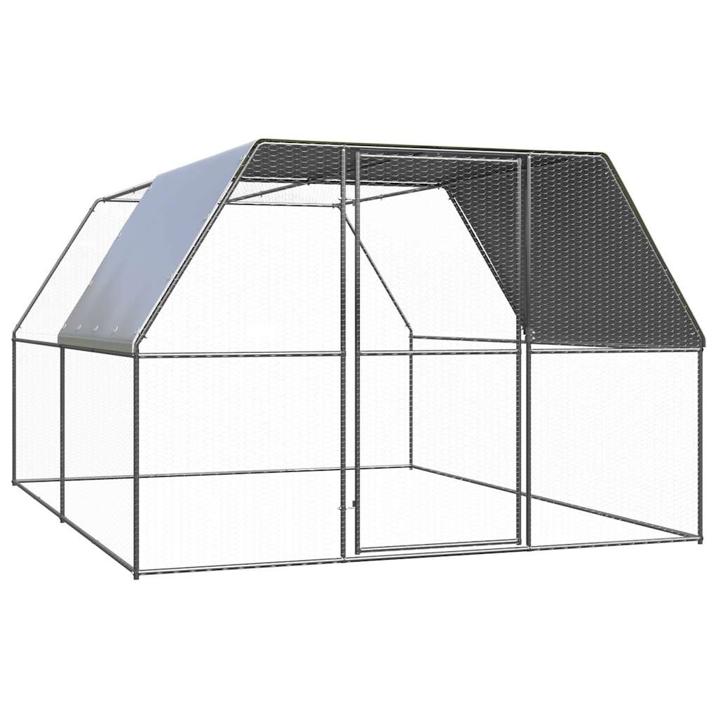 Outdoor-Hühnerkäfig 2x2x2 m Verzinkter Stahl