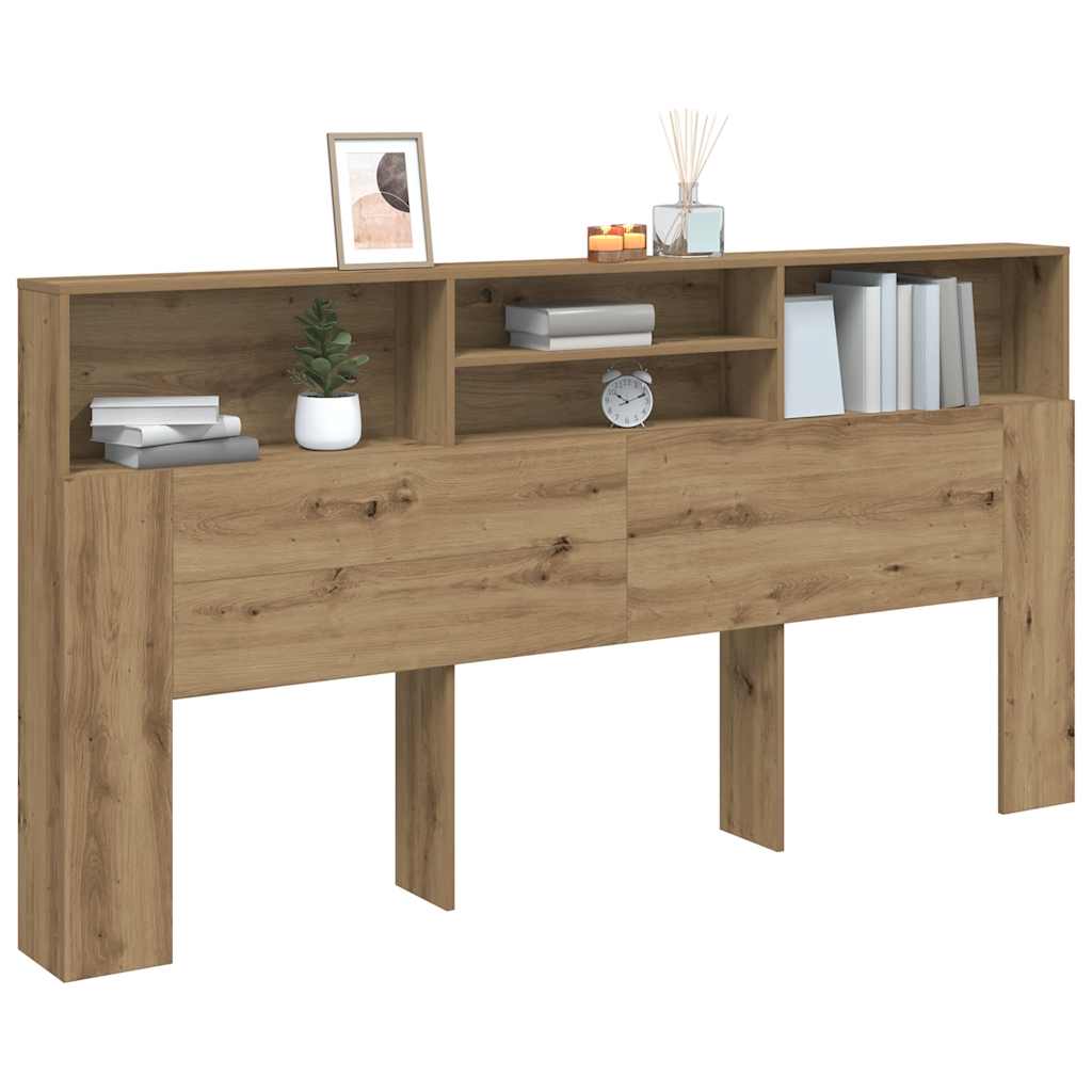 Bett-Kopfteil mit Ablagen Weiß 100x19x103,5 cm