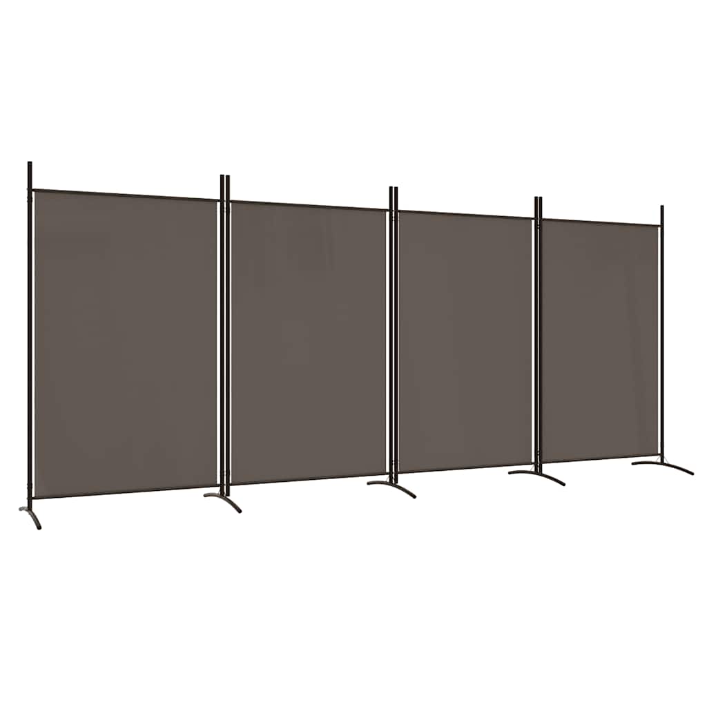 3-tlg. Raumteiler Weiß 260x180 cm Stoff