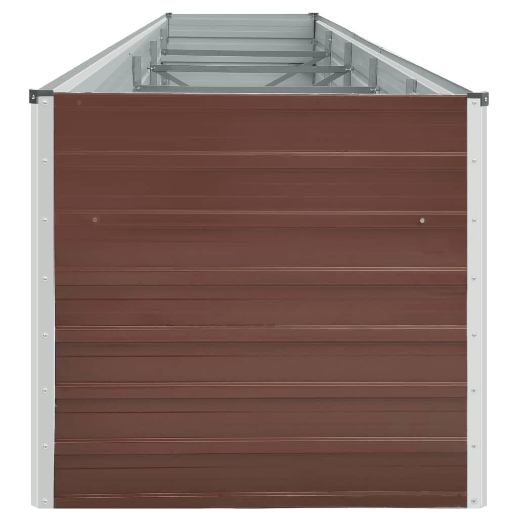 Hochbeet Braun 160 x 80 x 77 cm Verzinkter Stahl