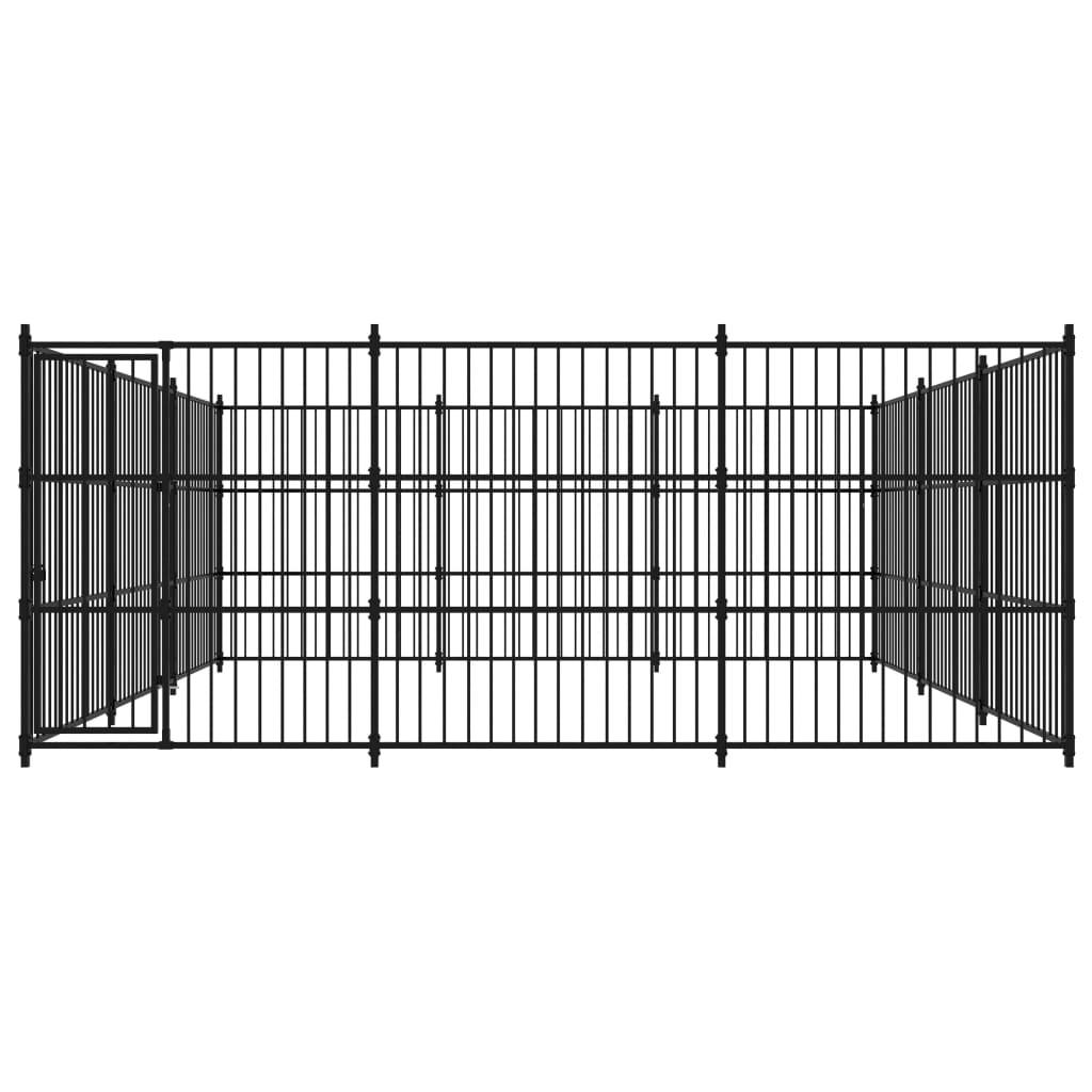 Outdoor-Hundezwinger mit Überdachung 300x300x210 cm