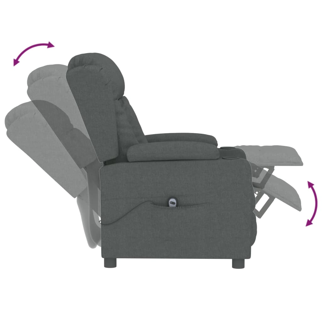 Relaxsessel Elektrisch Braun Stoff