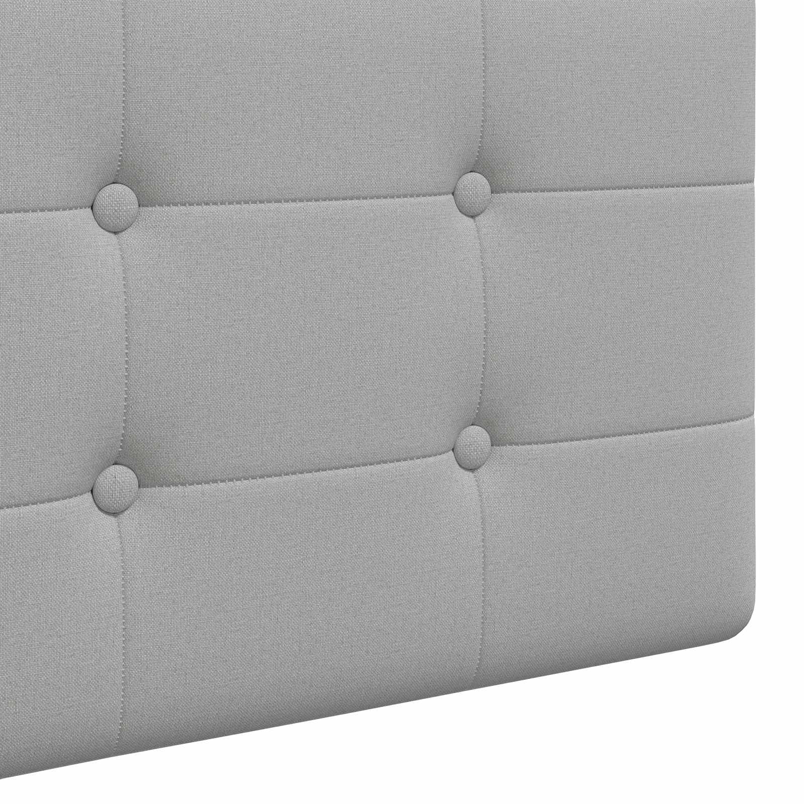 Hängendes Kopfteil Mit LED Licht Wolkengrau Stoff