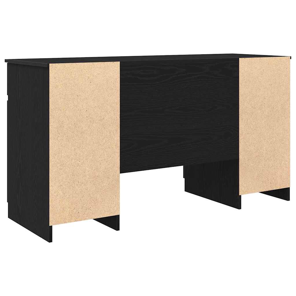 Schreibtisch mit Schubladen Weiß 140 x 49 x 76 cm Holzwerkstoff